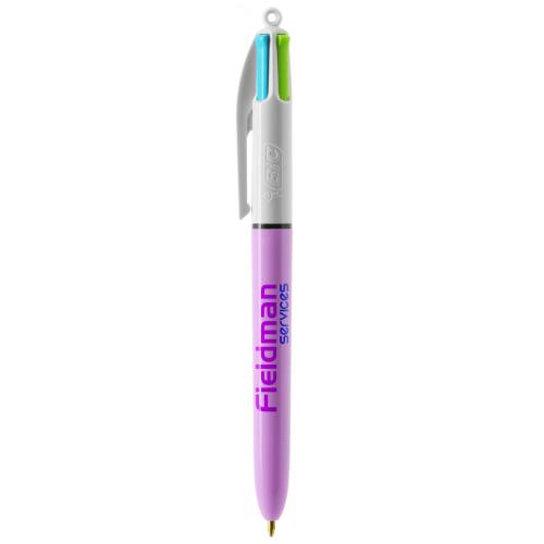 Achat BIC® 4 Colours Fashion bille + Lanyard - violet pastel