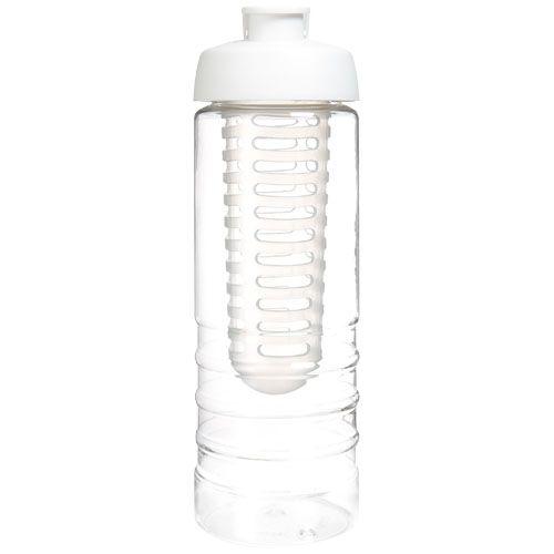 Achat Bouteille et infuseur H2O Treble 750 ml avec couvercle à bas - blanc translucide