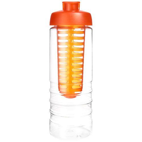 Achat Bouteille et infuseur H2O Treble 750 ml avec couvercle à bas - orange