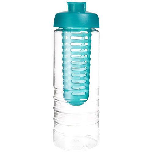 Achat Bouteille et infuseur H2O Treble 750 ml avec couvercle à bas - bleu aqua