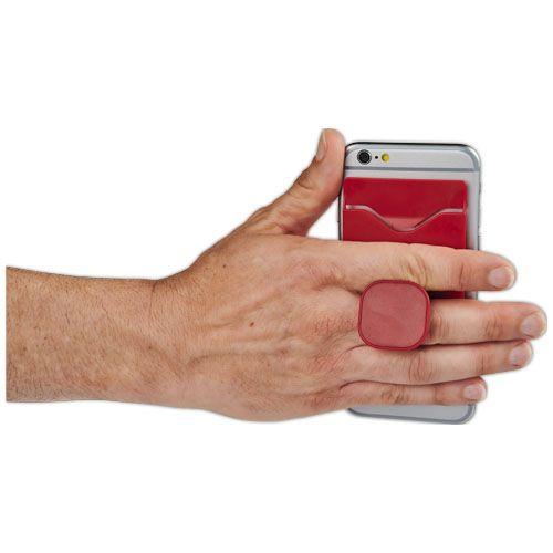 Support de téléphone portable Purse avec portefeuille - rouge
