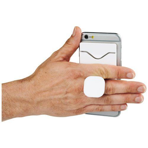 Support de téléphone portable Purse avec portefeuille - blanc