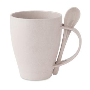 Mug avec cuillère bambou / PP