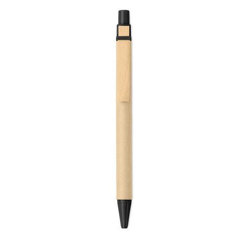 Achat stylo à bille bois /PLA maïs - noir