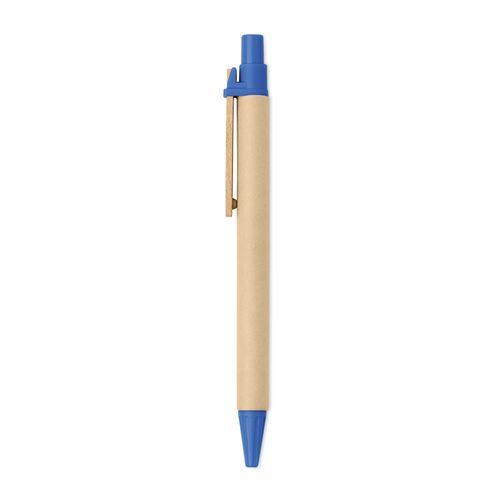 Achat stylo à bille bois /PLA maïs - bleu