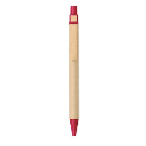 Achat stylo à bille bois /PLA maïs - rouge