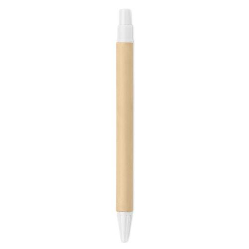 Achat stylo à bille bois /PLA maïs - blanc