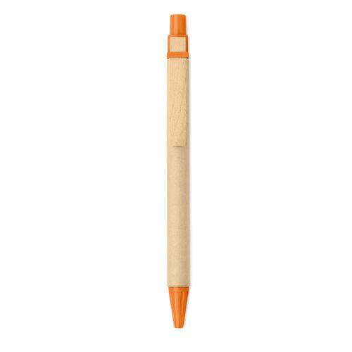 Achat stylo à bille bois /PLA maïs - orange