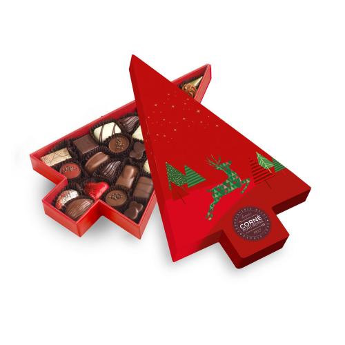 Achat Boîte Sapin de Noël garnie 23 chocolats - 