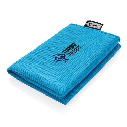 Achat Serviette de sport rPET dans une pochette - bleu