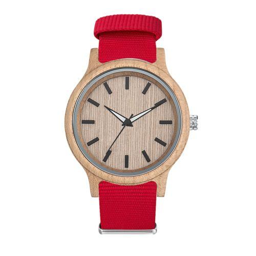 Achat Montre WOODY nato stock france - rouge