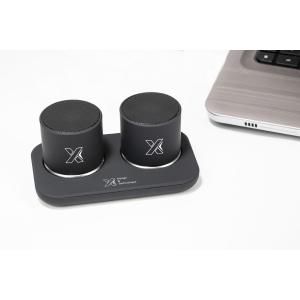 speaker double ring 2 x 3W - noir - logo lumineux blanc - Import