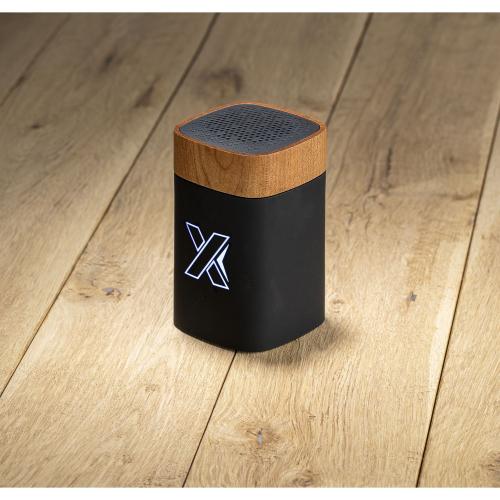 Achat speaker clever wood 5W - noir - logo lumineux blanc - Import - noir