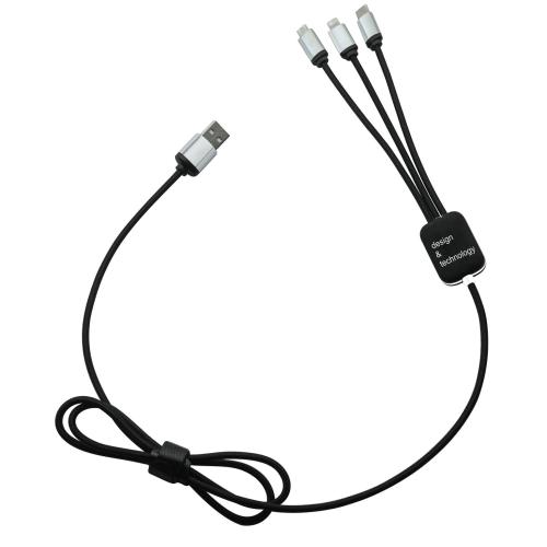 Achat câble easy to use - noir - logo lumineux rouge - Import - noir