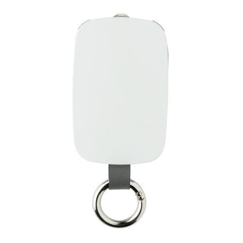 Achat Porte-clés powerbank 1200mAh avec câbles intégrés - blanc
