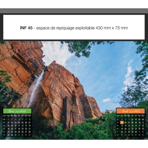 Achat CALENDRIERS FEUILLETS CASCADES & TORRENTS INF 45 (450 x 400 mm) - 