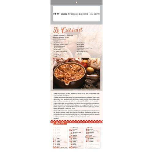 Achat CALENDRIERS FEUILLETS LE GOURMET INF 17 (170 x 500 mm) - 