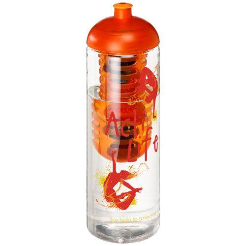 Achat Bouteille et infuseur H2O Vibe 850 ml avec couvercle dôme - orange