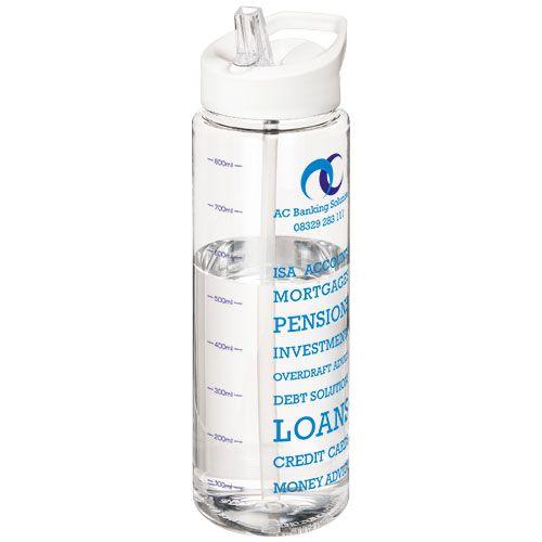 Achat Bouteille de sport H2O Vibe 850 ml avec couvercle à bec vers - blanc translucide