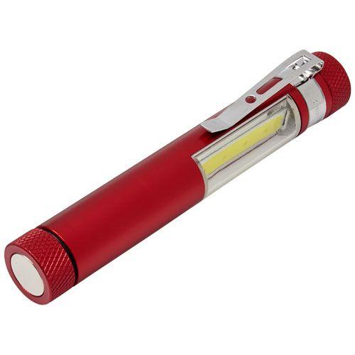 Achat Lampe de poche COB avec attache et base aimantée Stix - rouge