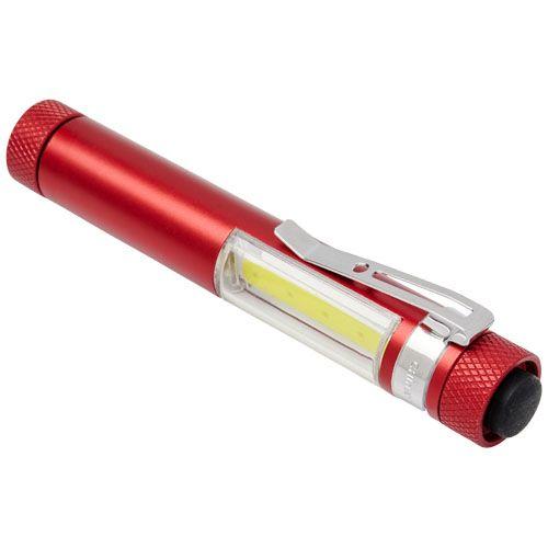 Achat Lampe de poche COB avec attache et base aimantée Stix - rouge