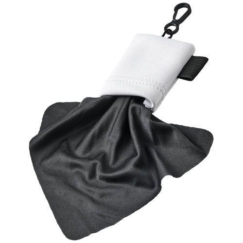 Achat Chiffon de nettoyage en microfibre Clear avec pochette - noir