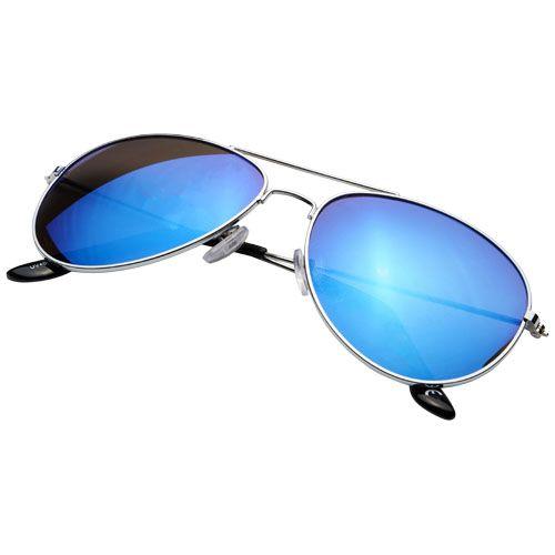 Achat Lunettes de soleil Aviator avec verres réfléchissants colorés - bleu