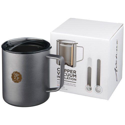 Achat Mug 420 ml avec isolation par le vide et couche de cuivre Rover - gris