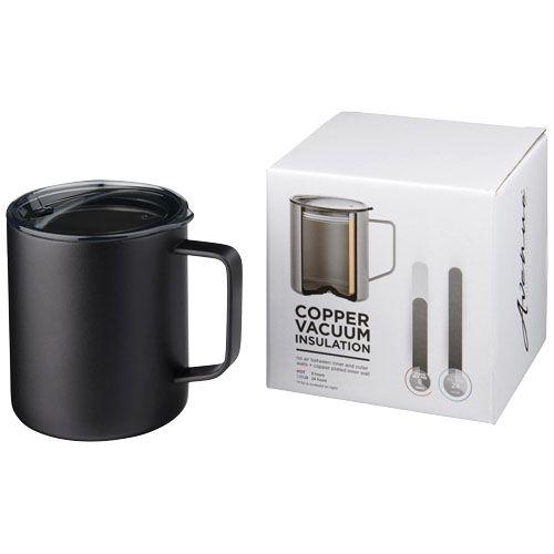 Achat Mug 420 ml avec isolation par le vide et couche de cuivre Rover - noir