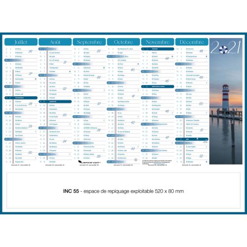 Achat CALENDRIER PHARES INC 55 (550 x 405 mm) - 