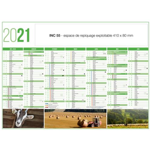 Achat CALENDRIER AGRICULTURE INC 55 (550 x 405 mm) - 