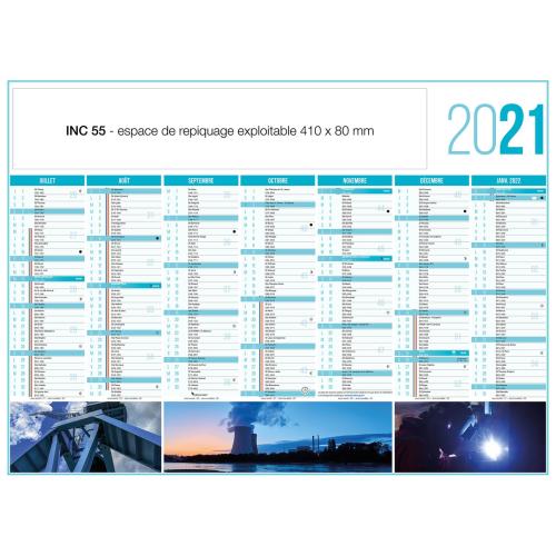 Achat CALENDRIER INDUSTRIE INC 43 (430 x 335 mm) - 