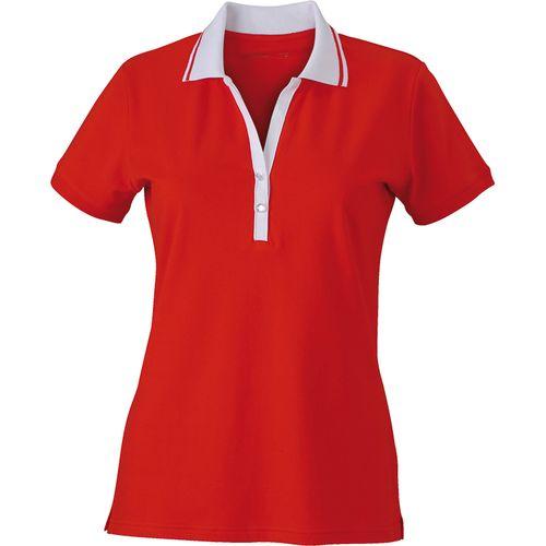 Achat Polo stretch Femme - tomate