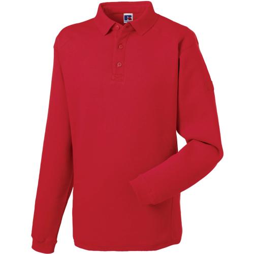 Achat SWEAT-SHIRT HEAVY DUTY COL POLO - rouge