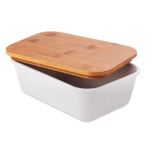 Achat Lunchbox couvercle en bambou - beige