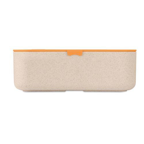 Achat Lunchbox paille de blé / PP - orange
