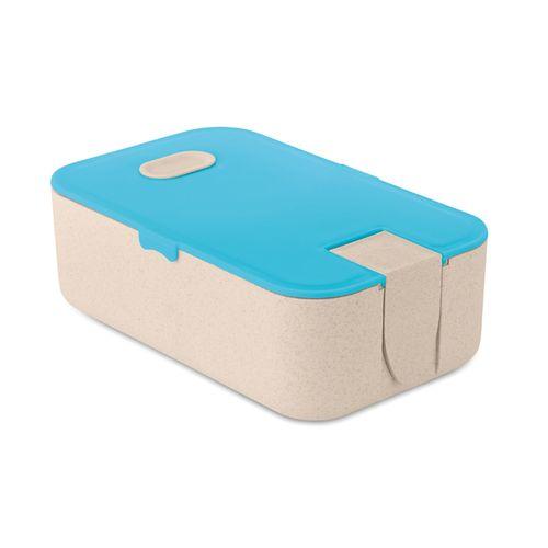 Achat Lunchbox paille de blé / PP - turquoise