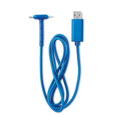 Achat Câble de charge 3 en 1 - bleu royal