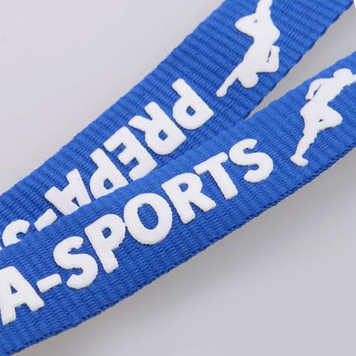 Achat LANYARD MARQUAGE RELIEF EFFET MOUSSE - couleurs pantone