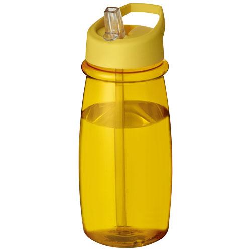 Achat Bouteille de sport H2O Pulse 600 ml avec couvercle à bec ver - jaune