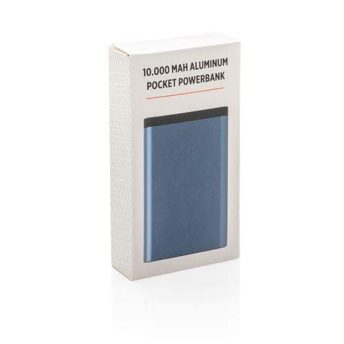 Achat Powerbank de poche en aluminium 10.000 mAh - bleu