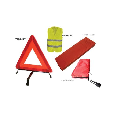 Achat Kit De Securité (gilet + triangle) WK120 - rouge