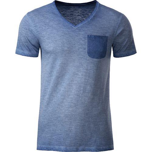 Achat T-shirt bio Homme - bleu denim