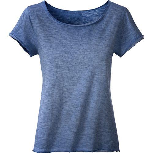 Achat T-shirt bio Femme - bleu denim