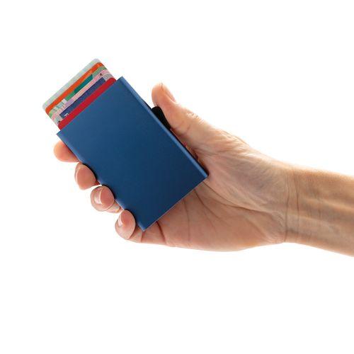 Achat Porte-cartes en aluminium anti RFID C-Secure - bleu