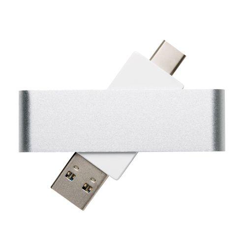 Achat Clé USB avec type C Pivot - gris