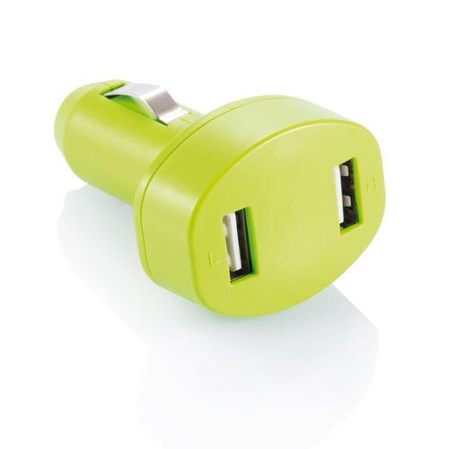 Achat Double chargeur allume-cigare USB - vert