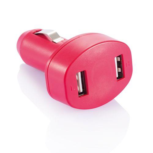 Achat Double chargeur allume-cigare USB - rouge