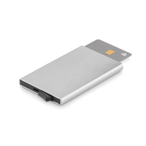 Achat Porte carte RFID en aluminium - argenté mat