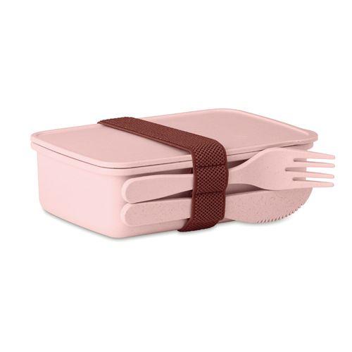 Achat Lunch box en fibre de bambou - rose clair